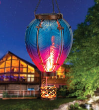 Load image into Gallery viewer, Hot Air Balloon Solar Lantern SM - Blue
