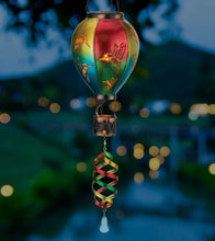 Load image into Gallery viewer, Hot Air Balloon Spinner Solar Lantern - Hummingbird