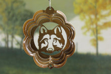 Load image into Gallery viewer, 4" Wolf Head Wind Spinner