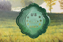 Load image into Gallery viewer, 8" Half Pint Army Wind Spinner - Green Starlight