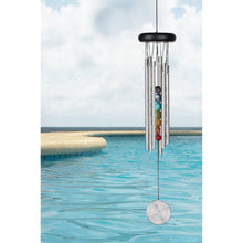 Load image into Gallery viewer, Chakra Chime - Seven Stones - Silver, 17"