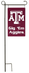 Texas A&M Double-Sided Metal Yard Sign