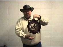 Load and play video in Gallery viewer, 12" Barrel Racer Wind Spinner - Copper Starlight