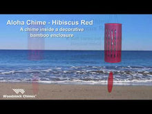 Load and play video in Gallery viewer, Aloha Chime - Hibiscus Red 28"