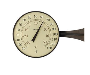 Decor Large Dial Thermometer (Bronze Patina) 8.5"