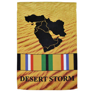 Desert Storm Veteran Lustre Garden Flag