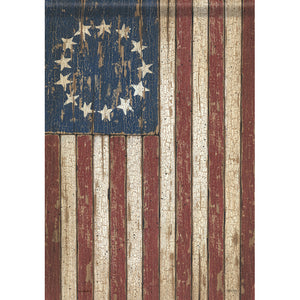 Betsy Ross Flag - Old Weathered Wood Look