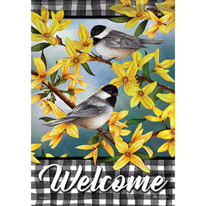 Spring Forsythia Garden Flag