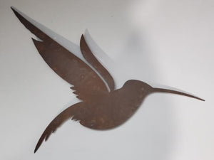 Hummingbird - Rustic Metal Sign