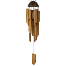 Load image into Gallery viewer, Half Coconut Bamboo Chime - Large, 36&quot;
