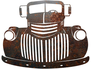Old Truck- Rustic Metal Sign