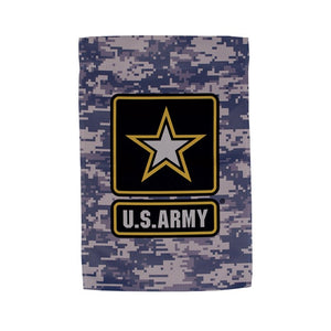 U.S. Army Logo Camo Lustre Garden Flag
