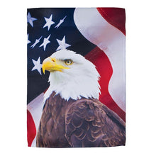 Load image into Gallery viewer, U.S. Eagle Lustre Garden Flag

