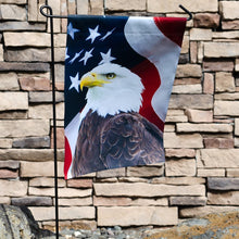 Load image into Gallery viewer, U.S. Eagle Lustre Garden Flag
