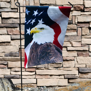 U.S. Eagle Lustre Garden Flag