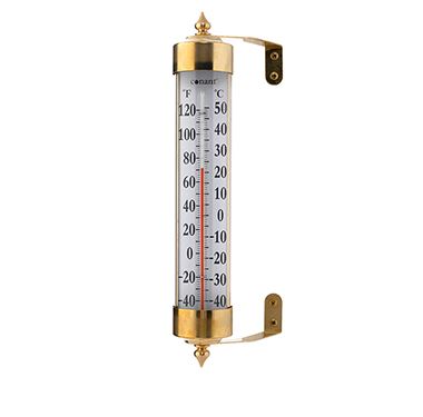 Vermont Grande View Thermometer - Living Finish Brass 12